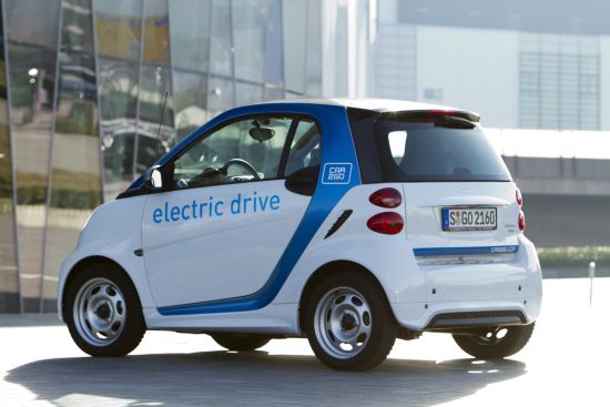 smart fortwo electric drive: Elektro-Smart im Einsatz bei car2go (Quelle: DAIMLER)