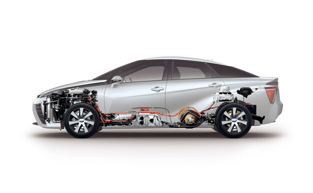 Toyota Mirai FCEV Brennstoffzellenauto Wasserstoffauto